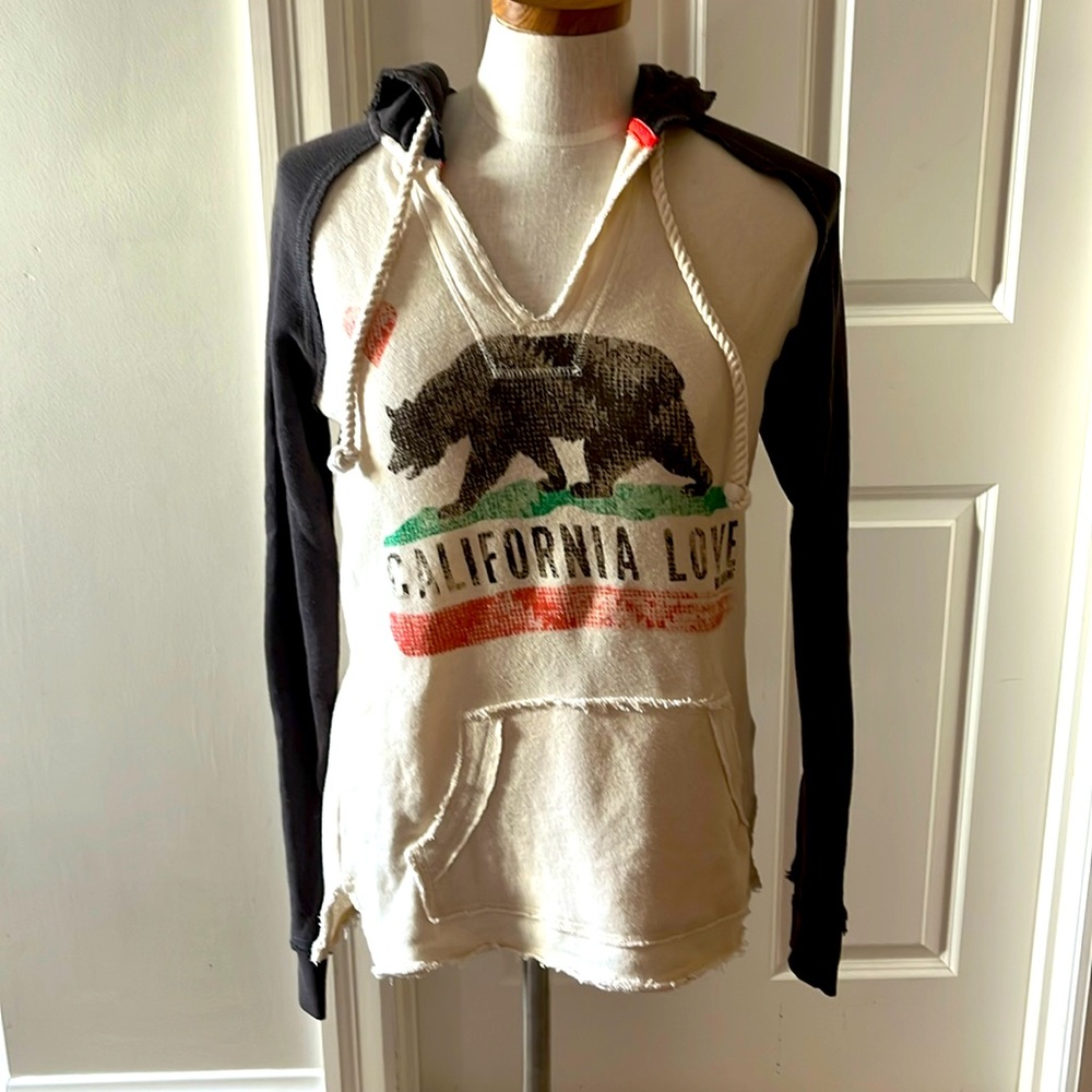 Billabong Striped Beach Hoodie Size Medium